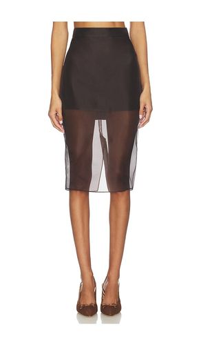 Elda Skirt in Brown. - size L (also in M, S) - SEROYA - Modalova