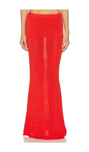 Kora Knit Skirt in Orange. - size M (also in S, XL, XS) - SEROYA - Modalova