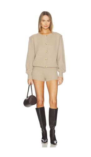 Sable Knit Romper in Tan. - size XL (also in XS) - SEROYA - Modalova