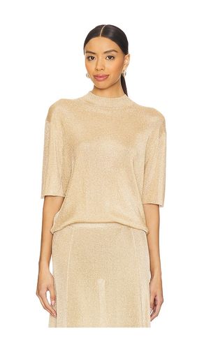 Iris Knit Top in Metallic Gold. - size L (also in M, S, XS) - SER.O.YA - Modalova