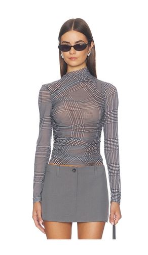 Christina Mesh Top in Grey. - size L (also in M, S, XS) - SEROYA - Modalova