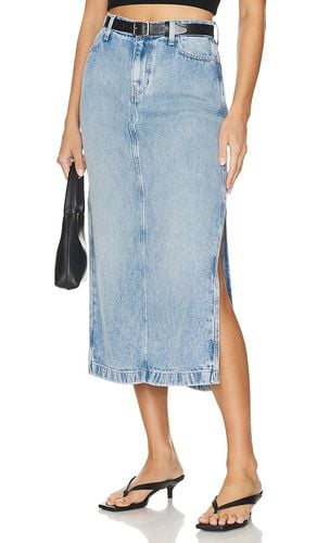 Midi Denim Skirt in Blue. - size 23 (also in 25, 26, 27, 28) - 7 For All Mankind - Modalova