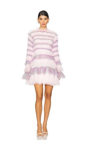 Shirred Tulle Mini Dress in Rose. - size M/L (also in XS/S) - Susan Fang - Modalova