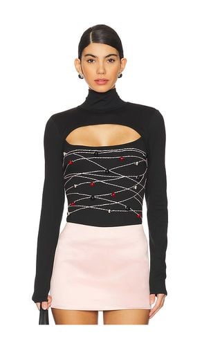 Beaded Long Sleeve Top in . - size L (also in M, S, XS) - Susan Fang - Modalova