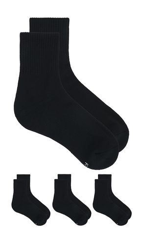 Everyday Quarter Crew Sock 3-Pack in Black. - size M (also in ) - SKIMS - Modalova