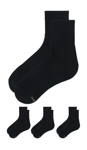 Everyday Quarter Crew Sock 3-Pack in Black. - size M (also in ) - SKIMS - Modalova