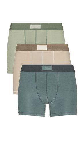 Cotton 3 Boxer Brief 3-Pack in Blue,Green. - size S (also in XL/1X) - SKIMS - Modalova