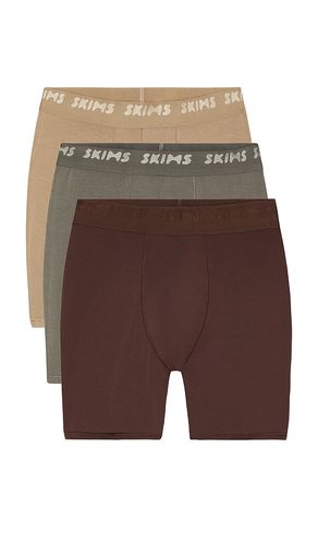 Stretch 5 Boxer Brief 3-Pack in Brown. - size L (also in S, XL/1X, XXL/2X) - SKIMS - Modalova