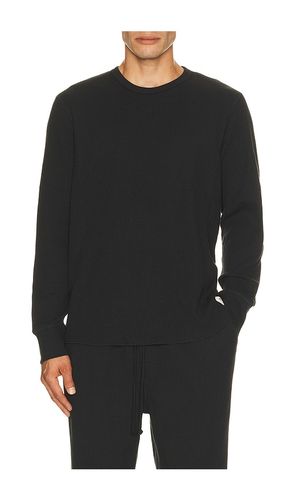 Branded Classic Waffle Crewneck T-shirt in Black. - size M (also in S, XL/1X, XXL/2X) - SKIMS - Modalova