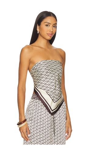 Monogram Silk Scarf Top in - Shona Joy - Modalova