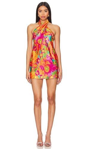 Jasmine Halter Mini Dress in Orange. - size L (also in XS) - Show Me Your Mumu - Modalova