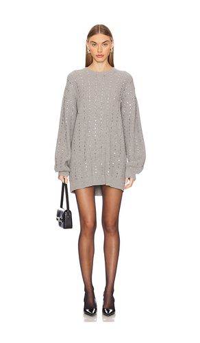 Social Sweater Dress in Metallic Silver. - size L (also in M, S, XL, XS, XXL) - Show Me Your Mumu - Modalova