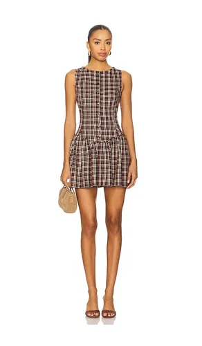 Meester Mini Dress in Brown. - size L (also in M) - Show Me Your Mumu - Modalova