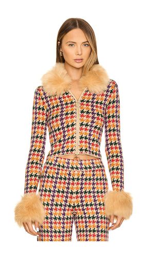 Zermatt Faux Fur Zip Up in Orange,Tan. - size L (also in M, XL, XXL) - Show Me Your Mumu - Modalova