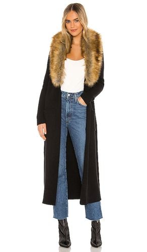 Lombardi Long Cardigan With Faux Fur Trim in . - size L (also in M, S, XL, XS) - Show Me Your Mumu - Modalova