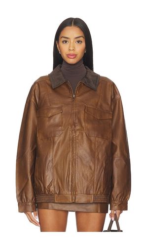 Maverick Bomber Jacket in Brown. - size S (also in XS, M, L, XL) - Show Me Your Mumu - Modalova