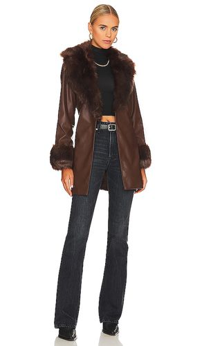 Penny Lane Faux Leather Jacket in Brown. - size L (also in M, S, XL, XS, XXL) - Show Me Your Mumu - Modalova