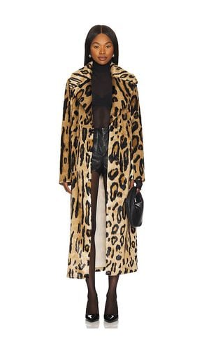 Miss Cindy Faux Fur Overcoat in Brown. - size L (also in M, S, XL) - Show Me Your Mumu - Modalova