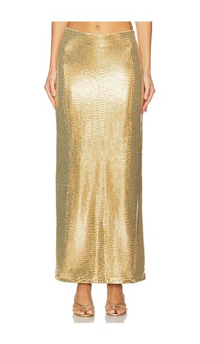 Saturday Skirt in Metallic Gold. - size M (also in S, XL, XS) - Show Me Your Mumu - Modalova