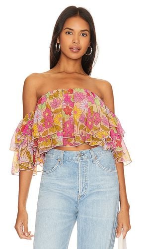 Rossella Ruffle Top in Pink. - size L (also in M, S, XL, XS) - Show Me Your Mumu - Modalova