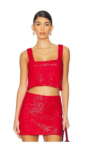 Tara crop top en color rojo talla L en - Red. Talla L (también en M, S, XL, XS, XXL) - Show Me Your Mumu - Modalova