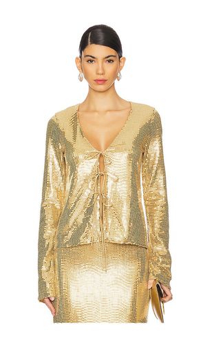 Thrill top en color oro metálico talla L en - Metallic Gold. Talla L (también en M, S, XS, XXL) - Show Me Your Mumu - Modalova