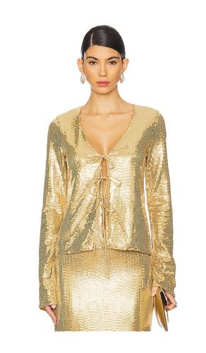 Thrill Top in Metallic Gold. - size L (also in M, S, XS, XXL) - Show Me Your Mumu - Modalova