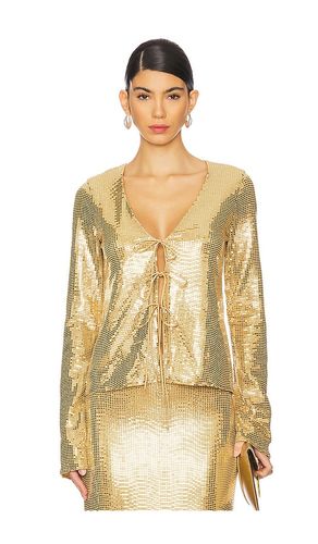 Thrill Top in Metallic Gold. - size M (also in S, XL, XS) - Show Me Your Mumu - Modalova