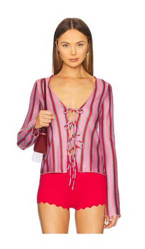 Thrill Tie Top in Pink. - size L (also in M, S) - Show Me Your Mumu - Modalova