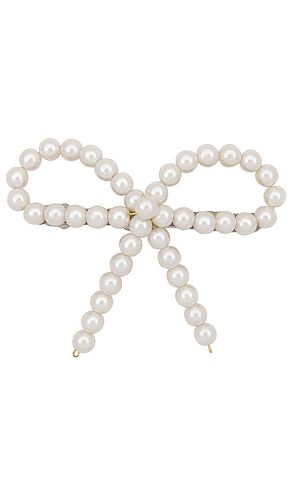 Broche pearl bow en color ivory talla all en - Ivory. Talla all - SHASHI - Modalova