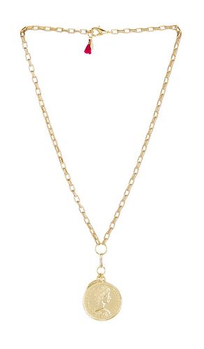 Double Coin Necklace in Metallic - SHASHI - Modalova