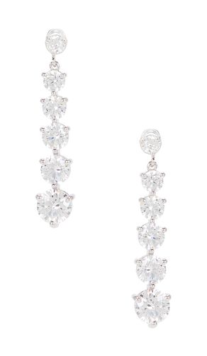 Graduated tennis earring in color metallic size all - SHASHI - Modalova