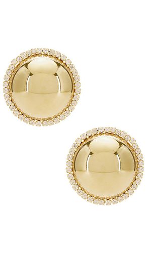 Dome Pave Earring in Metallic - SHASHI - Modalova