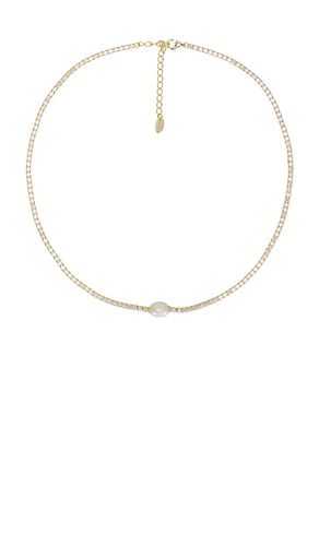 Cleo Tennis Necklace in Metallic - SHASHI - Modalova