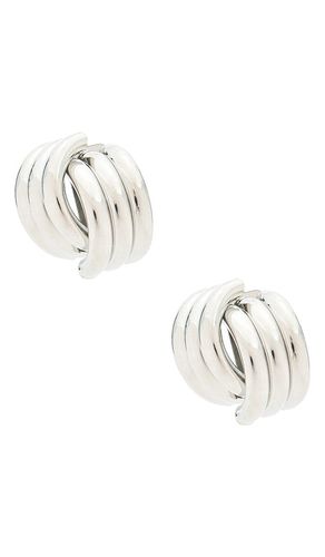 X revolve knot earrings in color metallic size all - SHASHI - Modalova