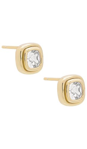 Cushion Bezel Stud in - SHASHI - Modalova