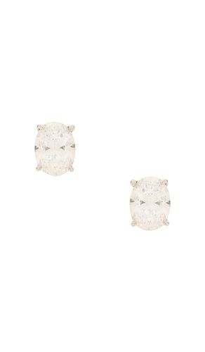 Oval Solitaire Stud in - SHASHI - Modalova