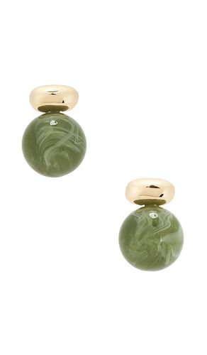 Alice gemstone earring in color beige size all - SHASHI - Modalova