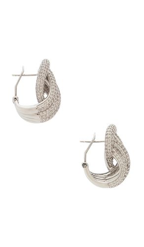 Margaux pave earring in color metallic size all - SHASHI - Modalova
