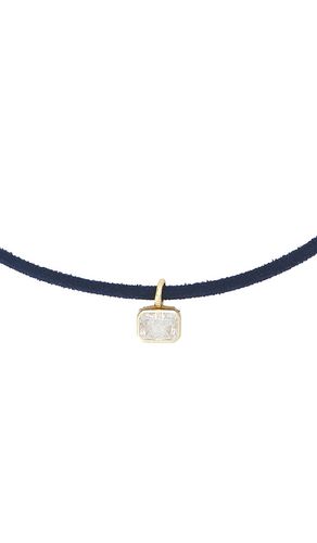 SHASHI Lasso Silk Necklace in Blue - SHASHI - Modalova