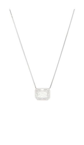 Emerald Baguette Necklace in Metallic - SHASHI - Modalova