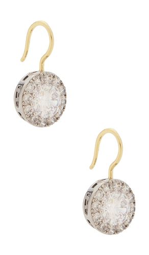 Two Tone Georgian Cut Hoop Earring in - SHASHI - Modalova