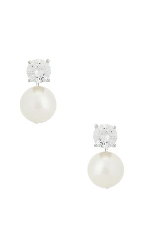 Jones stud earring in color ivory size all - SHASHI - Modalova