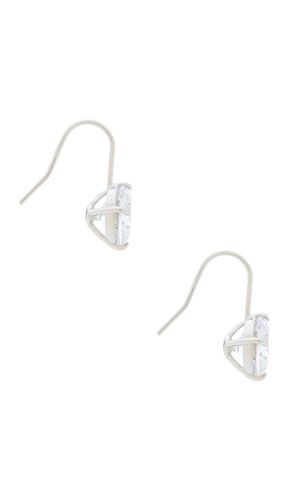 Caroline drop earring in color metallic silver size all - SHASHI - Modalova