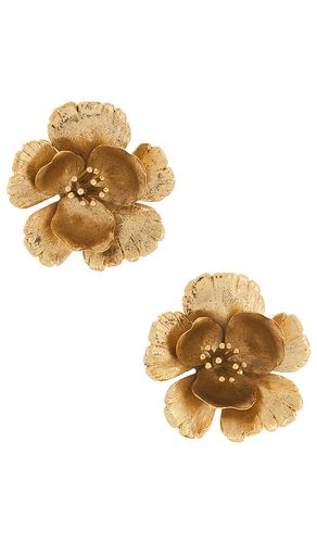 Fluttered flower in color metallic size all - SHASHI - Modalova