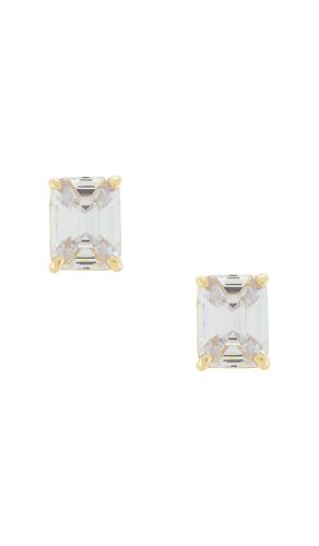 Emerald Cut Stud Earrings in - SHASHI - Modalova