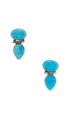 SHASHI Drop Earrings in Teal - SHASHI - Modalova