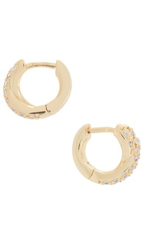 Pendientes staci pave en color oro metálico talla all - SHASHI - Modalova