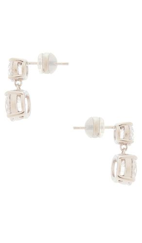 Double solitaire stud in color metallic size all - SHASHI - Modalova