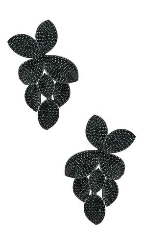 SHASHI Flower Earrings in Black - SHASHI - Modalova